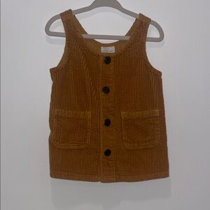 Corduroy Mustard Yellow Fall Outfit Baby Girl Dress